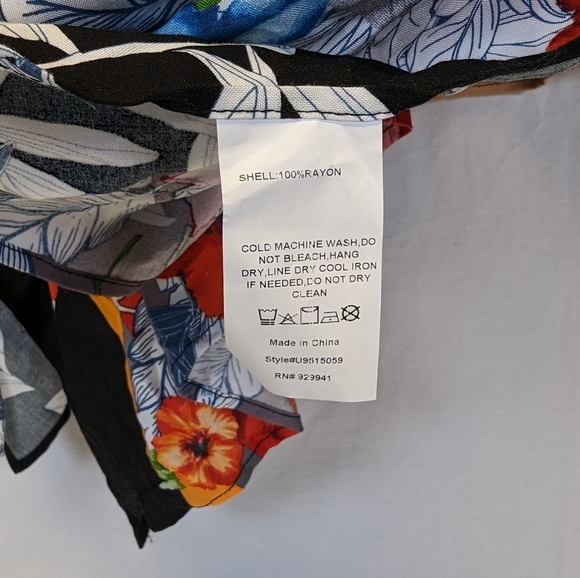 Suzanne Betro "Weekend" Ivory Floral Side Split Open Front Kimono Swim Cover NWT - Picture 4 of 7